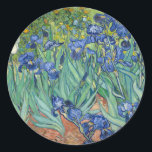 Ire | Vincent van Gogh Runder Aufkleber<br><div class="desc">Ire (1889) von dem niederländischen post-impressionistischen Künstler Vincent Van Gogh. Original Landschaftsmalerei ist ein Öl auf der Leinwand,  das einen Garten blühender Iris-Blume zeigt. Verwenden Sie die Entwurfstools,  um einen benutzerdefinierten Text hinzuzufügen oder das Bild zu personalisieren.</div>