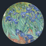 Ire | Vincent van Gogh Runder Aufkleber<br><div class="desc">Ire (1889) von dem niederländischen post-impressionistischen Künstler Vincent Van Gogh. Original Landschaftsmalerei ist ein Öl auf der Leinwand,  das einen Garten blühender Iris-Blume zeigt. Verwenden Sie die Entwurfstools,  um einen benutzerdefinierten Text hinzuzufügen oder das Bild zu personalisieren.</div>