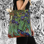 Ire von Vincent van Gogh, Vintag Garden Art<br><div class="desc">Schöne Tote-Taschen im Überdruck! Erhältlich in zwei Stilen und zwei Größen! Ire (1889) von Vincent van Gogh ist ein Vintages, kunstvolles Post-Impressionismus Landschaftsbild mit Blumengarten mit lila bärtigen Reisen, die von Orangenpfeifen wachsen. An der Kante blüht eine weiße Iris-Blume des Single. Über den Künstler: Vincent Willem van Gogh (1853-1890) war...</div>