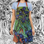 Ire von Vincent van Gogh, Vintag Garden Art Schürze<br><div class="desc">Ire (1889) von Vincent van Gogh ist ein Vintages, kunstvolles Post-Impressionismus Landschaftsbild mit Blumengarten mit lila bärtigen Reisen, die von Orangenpfeifen wachsen. An der Kante blüht eine weiße Iris-Blume des Single. Über den Künstler: Vincent Willem van Gogh (1853-1890) war einer der berühmtesten postimpressionistischen Maler seiner Zeit. Seine Arbeit war besonders...</div>