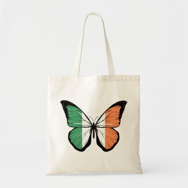 Ireland Butterfly Flag Tragetasche (Vorne)