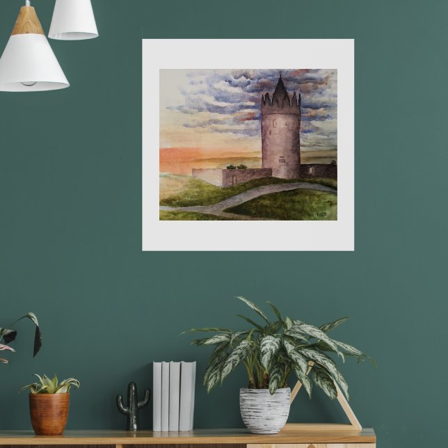 Ireland Castle Art Print – Doolin County Clare Poster (Wohnzimmer 1)