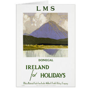 Ireland Donegal restauriert Vintage Travel Poster