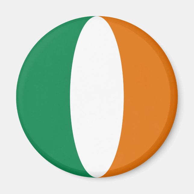 Ireland Fisheye Flag Magnet (Vorne)