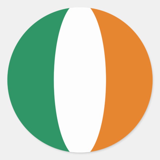 Ireland Fisheye Flag Sticker (Vorderseite)