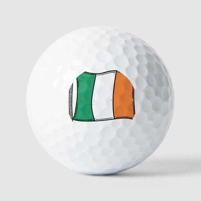 Ireland, flag, golf ball ⛳ (Vorderseite)