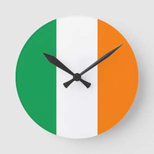 Ireland Flag Runde Wanduhr