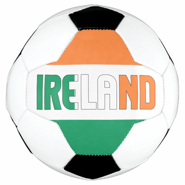 Ireland Flag Tricolor Patriotic  Fußball (Vorderseite)