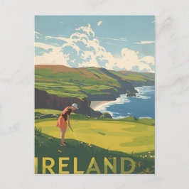 Ireland Golf Postkarte