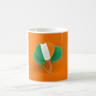 Ireland Heart Balloons Tasse