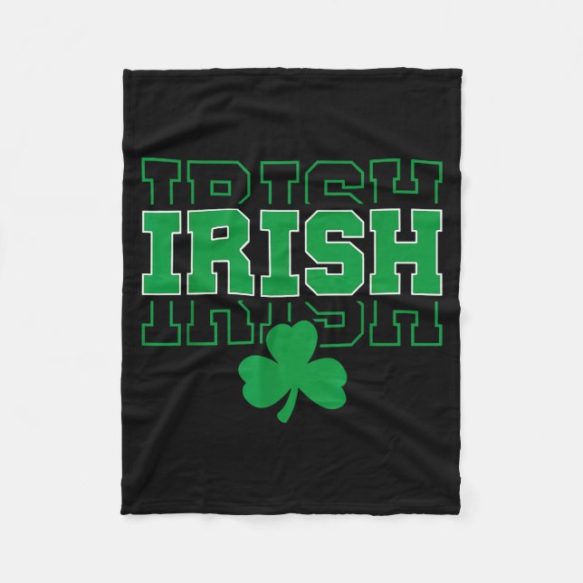 Ireland Irish Ancestry Varsity Style For Men Women Fleecedecke (Vorderseite)