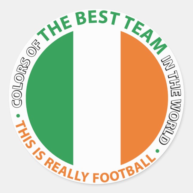 Ireland Irland Art Shield Runder Aufkleber (Vorderseite)