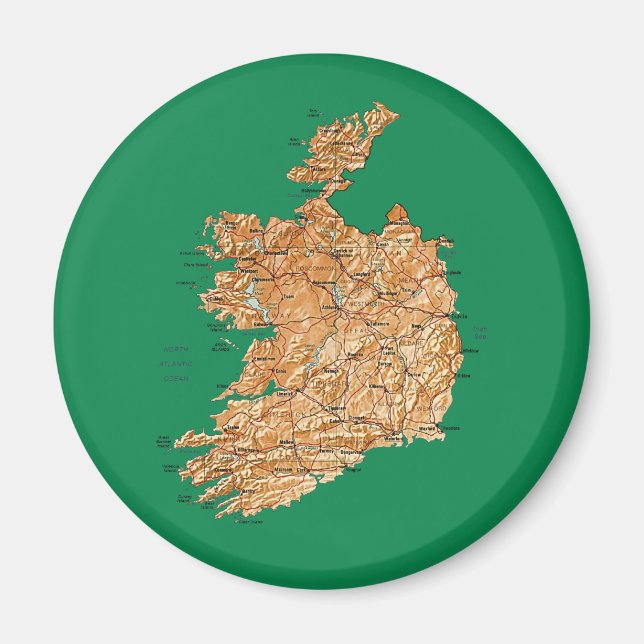 Ireland Map Magnet (Vorne)