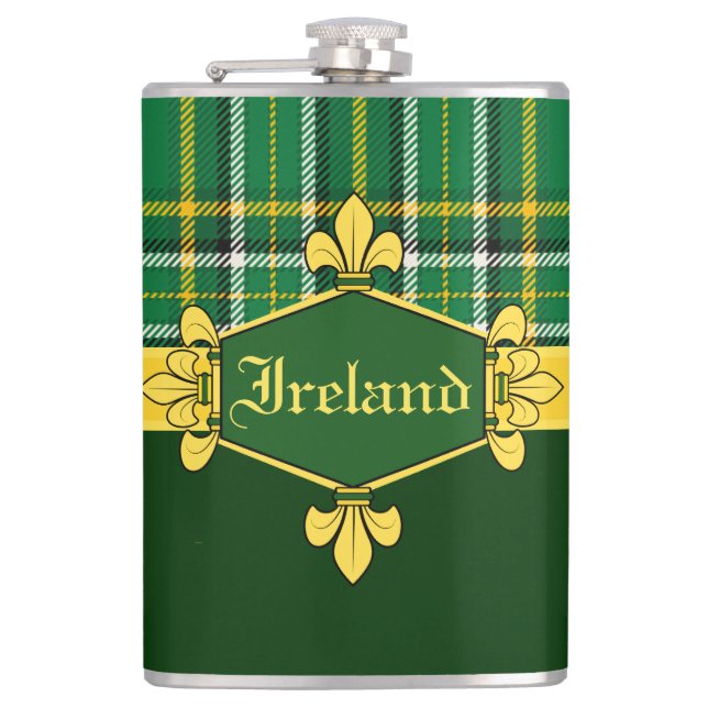 Ireland National Tartan, Customizing with name Flachmann (Vorderseite)