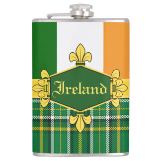 Ireland National Tartan, flag, custom with name Flachmann