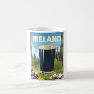 Ireland Pint Travel Poster Kaffeetasse