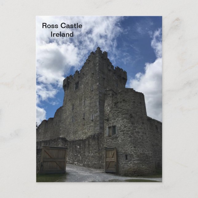 Ireland Ross Castle, Killarney, Grafschaft Kerry,  Postkarte (Vorderseite)