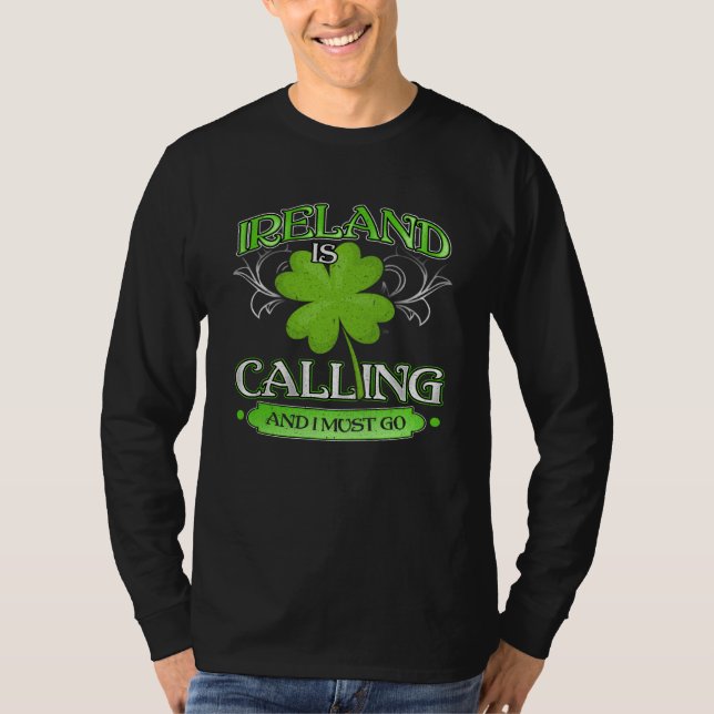 Ireland Sankt Patricks Day   Dublin T-Shirt (Vorderseite)