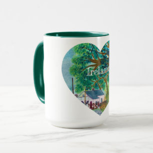 Ireland Souvenir Heart Tasse