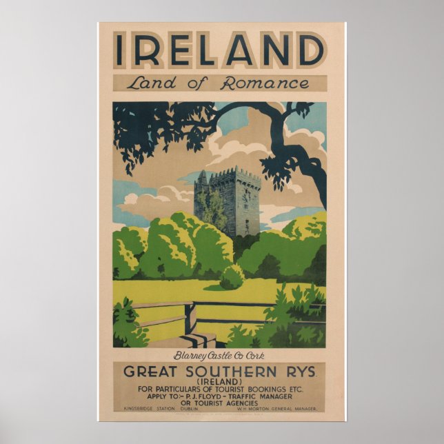 Ireland Vintage Travel Poster (Vorne)