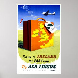 Ireland Vintage Travel Poster restauriert
