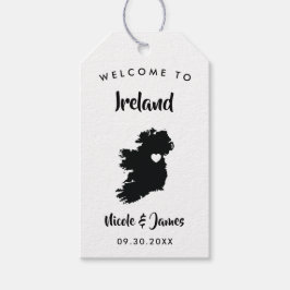 Ireland Wedding Welcome Bag Tag Tag, Großbritannie Geschenkanhänger