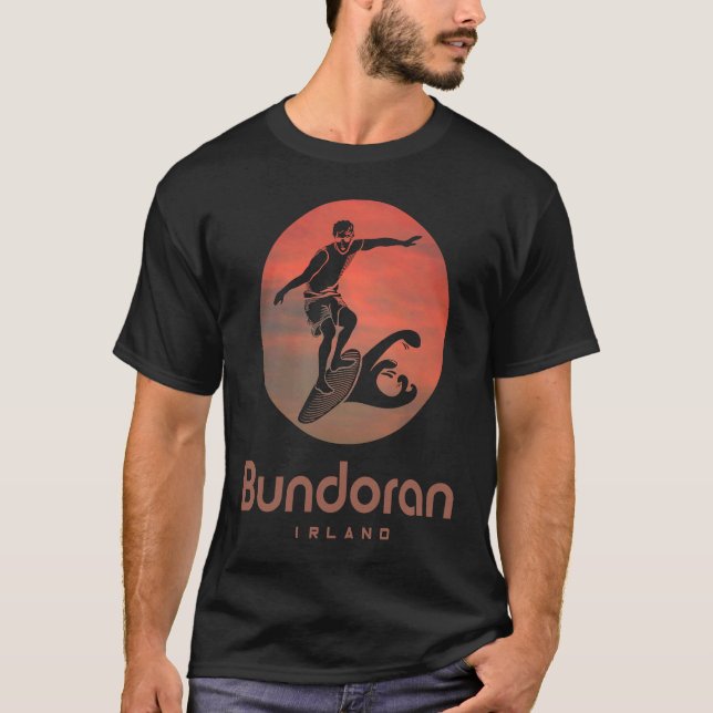 Ireland windsurfing surfing surfer Bundora T-Shirt (Vorderseite)