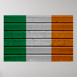 Ireland Woodplank Poster