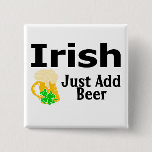 Iren addieren gerade Bier Button