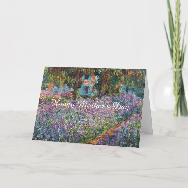 Iren am Monet's Garden Fine Art Mother's Day Karte (Vorderseite)