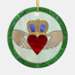 Iren Claddagh Keramik Ornament