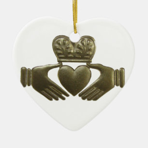 Iren Claddagh Weihnachtsverzierung Keramik Ornament