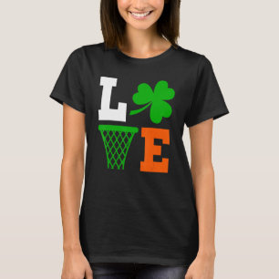Iren Herren Lustig Funny Basketball St. Patrick's  T-Shirt