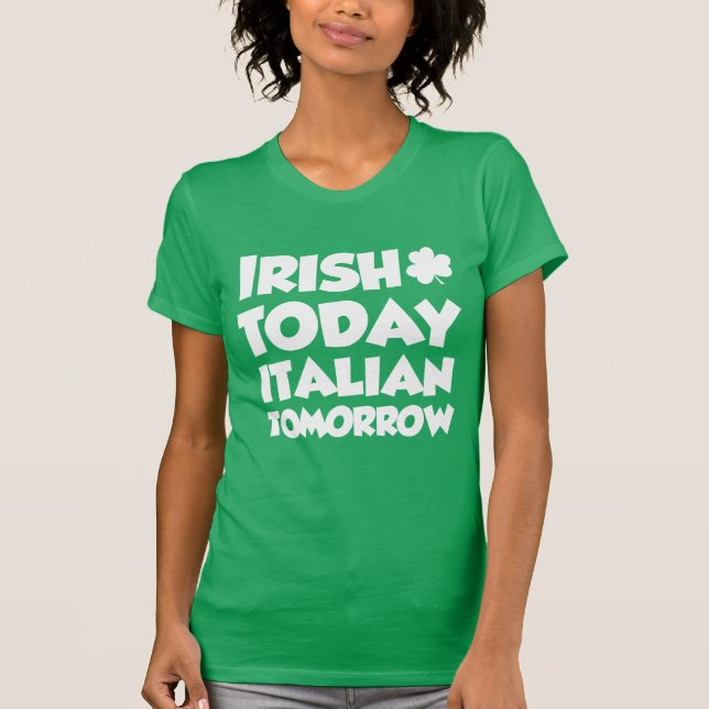 Iren-heute Italiener morgen (AUF DUNKELHEIT) T-Shirt (Vorderseite)