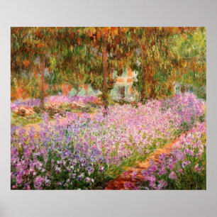 Iren im Garten von Monet Poster