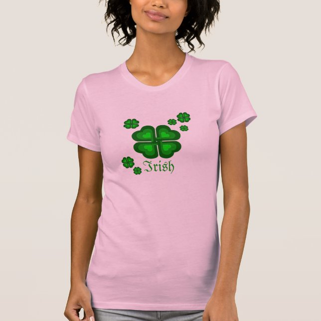 Iren, keltisch im Rosa T-Shirt (Vorderseite)