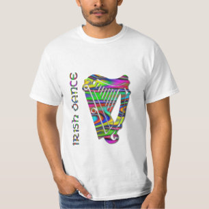 Iren-Tanz-Regenbogen färbt Harfe von T-Shirt