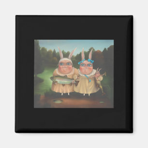 Irena Aizen Rabbits Niedlich Bunny Rabbit Lover Os Magnet