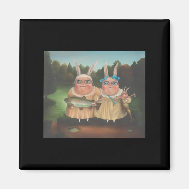 Irena Aizen Rabbits Niedlich Bunny Rabbit Lover Os Magnet (Vorne)