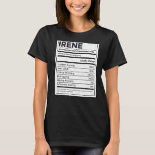 Irene Nutrition Information Problem lösen hartes W T-Shirt
