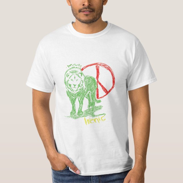 Irenic Rasta Löwe T-Shirt (Vorderseite)