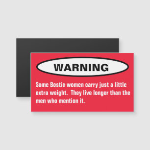 Irgendein Bostic NC Nord-Carolina Magnetkarte