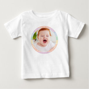 Irgendein Bunny dreht ein Rainbow Birthday Foto Baby T-shirt