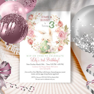 Irgendein Bunny dreht eins Einladung