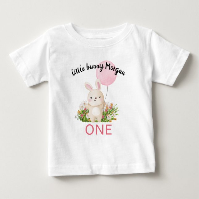 Irgendein Bunny ist ein einfaches Niedliches Mädch Baby T-shirt (Vorderseite)