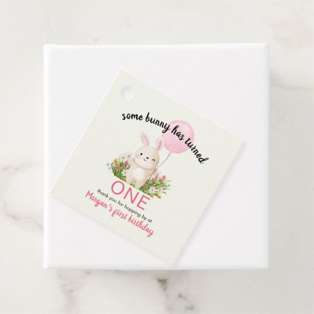 Irgendein Bunny ist ein einfaches Niedliches Mädch Geschenkanhänger (Beispiel)