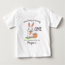 Irgendein Bunny ist ein Jungs Mädchen 1. Geburtsta Baby T-shirt