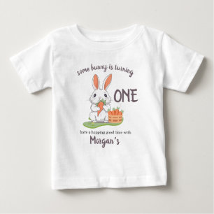 Irgendein Bunny ist ein Jungs Mädchen 1. Geburtsta Baby T-shirt