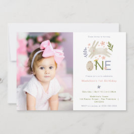 Irgendein Bunny ist ein Niedliches Mädchen 1. Gebu Einladung