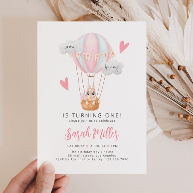 Irgendein Bunny ist eine Einladung zum ersten Gebu (Von Creator hochgeladen)